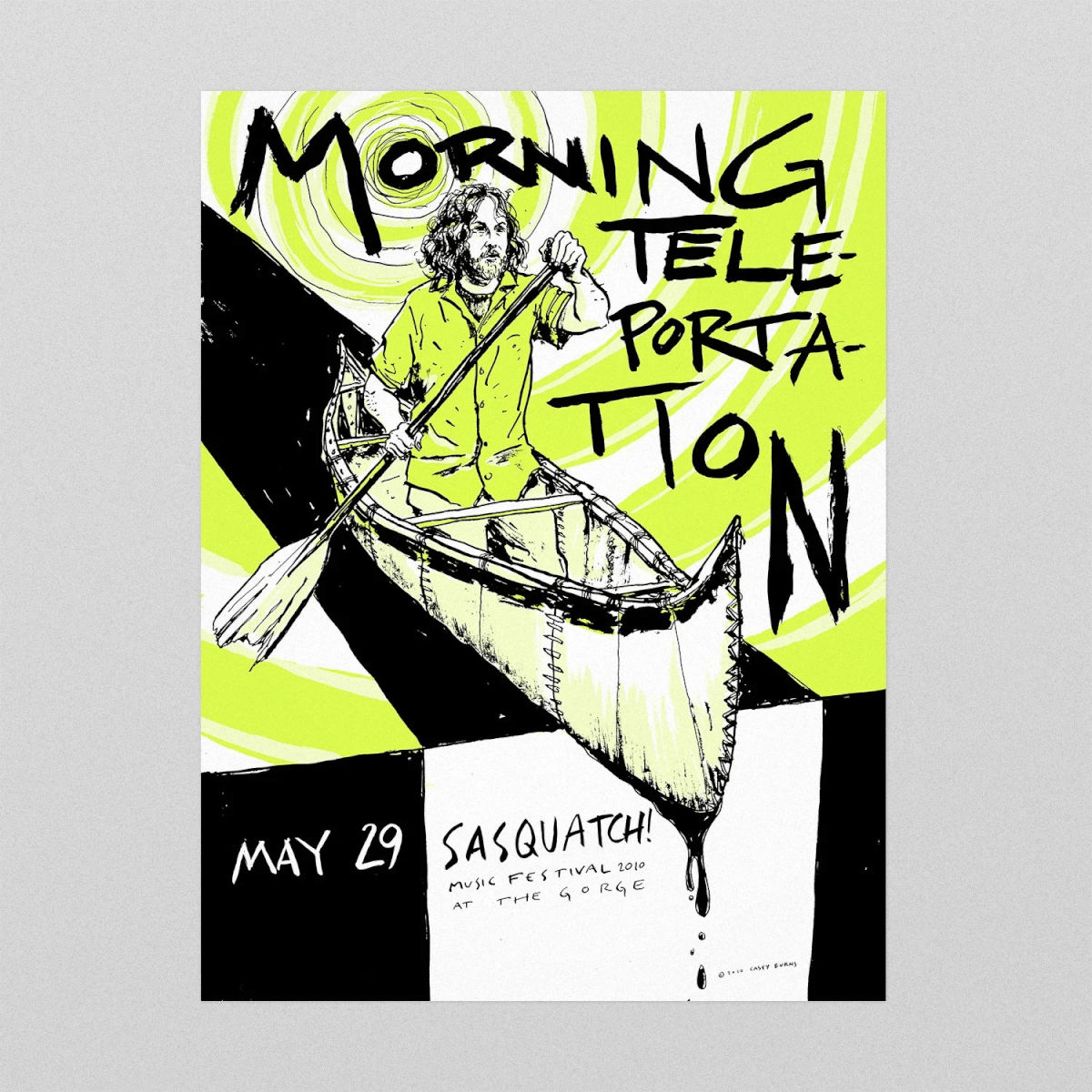 Morning Teleportation Poster, Sasquatch Festival at the Gorge Amphitheatre, 2010
