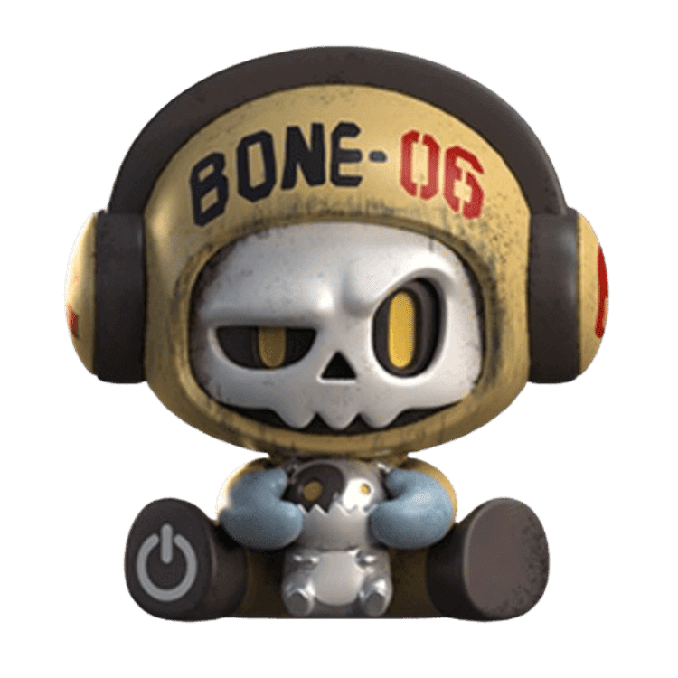 Mr.Bone Baby Bone Apocalyptic Traveler by D.A.T. Studio