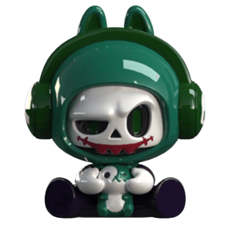 Mr.Bone Baby Bone Clown Rabbit by D.A.T. Studio