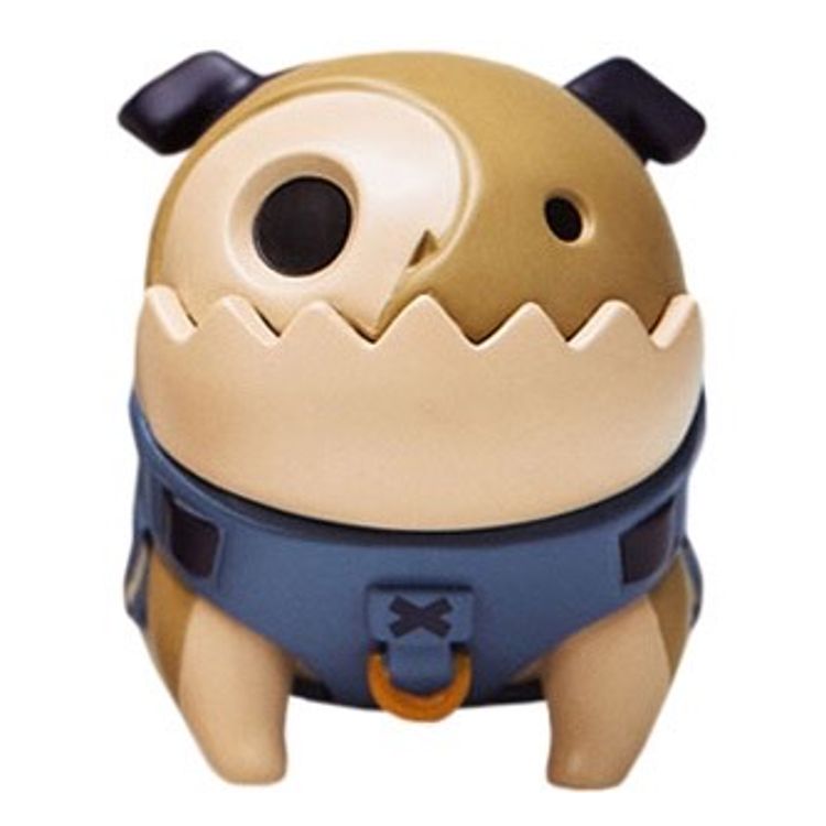 Mr. Bone Camping Dog (Brown Blue) by D.A.T. Studio