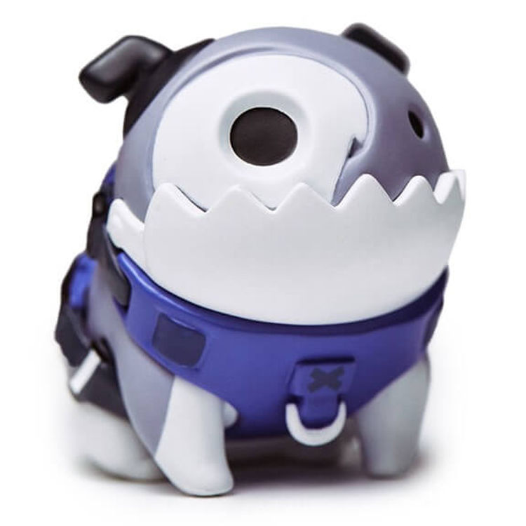 Mr. Bone Camping Dog (White Blue) by D.A.T. Studio