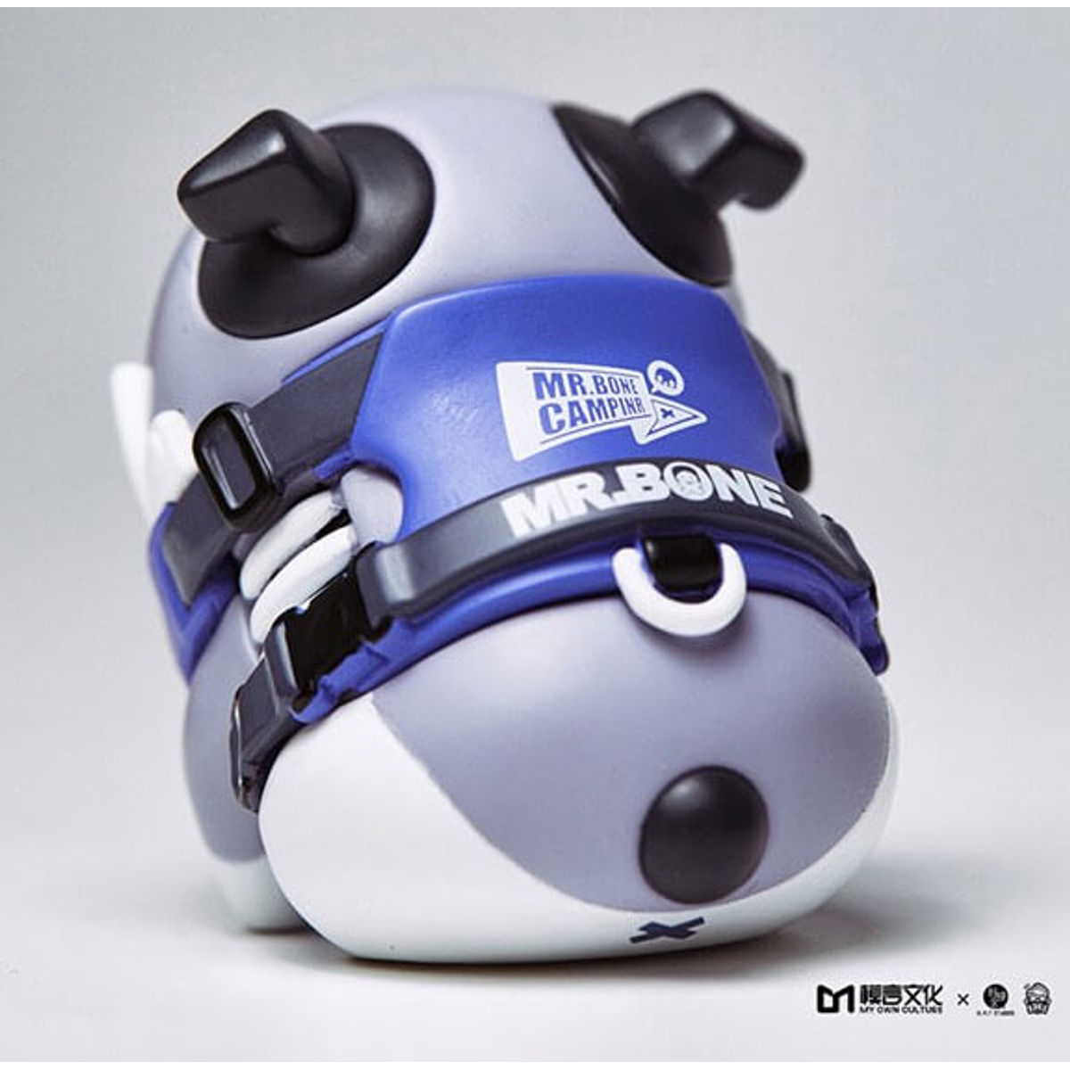 Mr. Bone Camping Dog (White Blue)