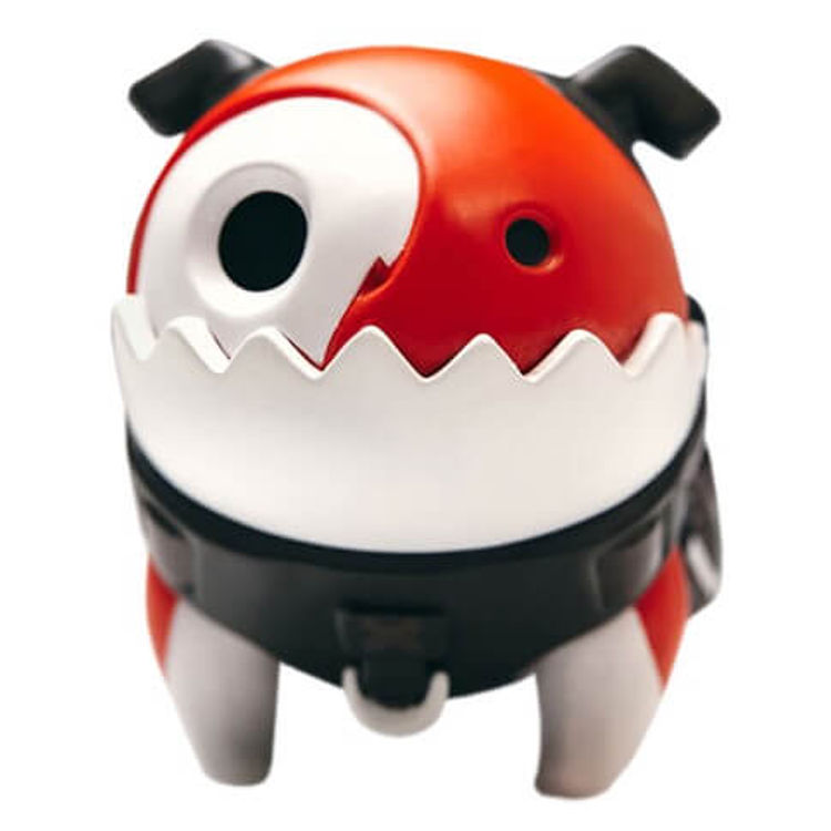 Mr. Bone Camping Dog (White Red) by D.A.T. Studio