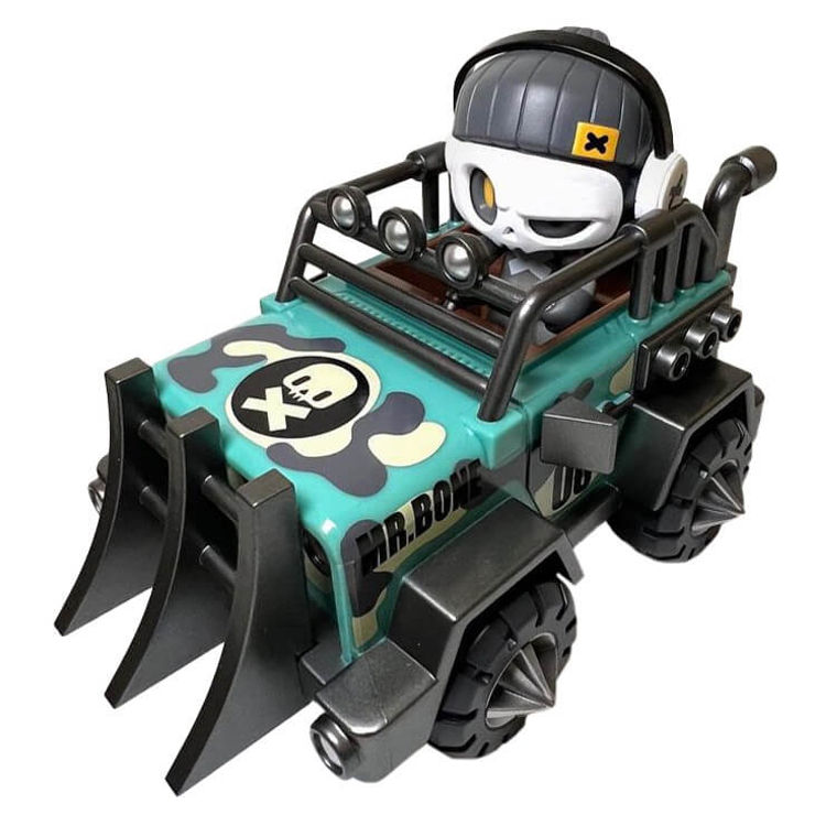 Mr. Bone Junior Crazy Jeep Green by D.A.T. Studio