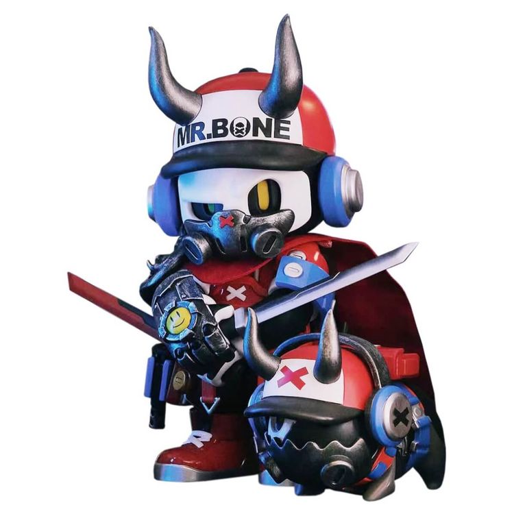 Mr. Bone Red Double Blade by D.A.T. Studio