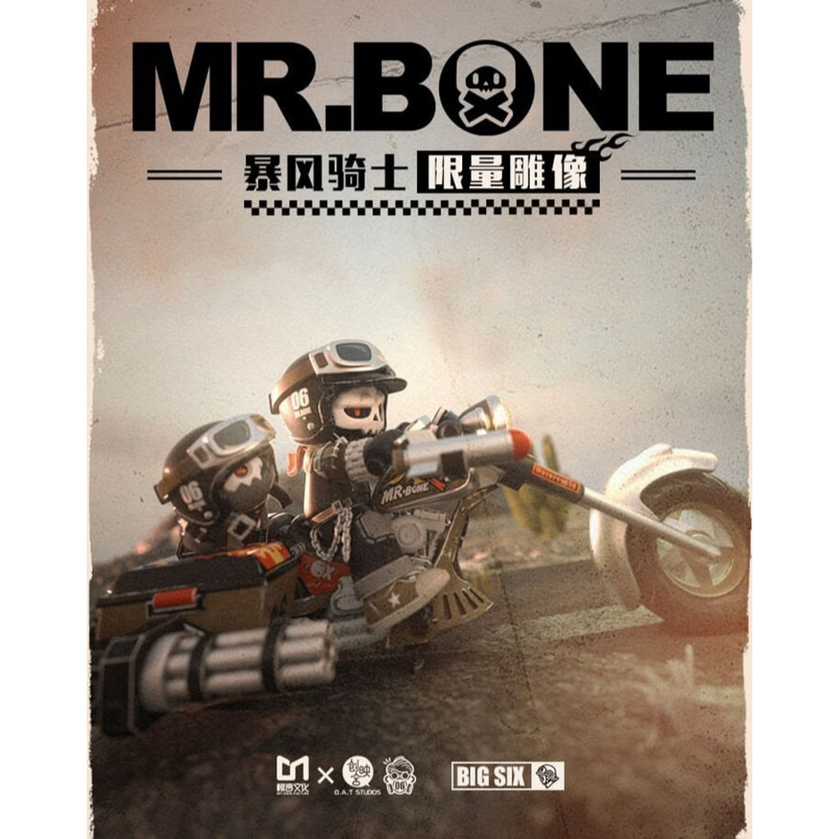Mr. Bone Speedy Motorcyclist
