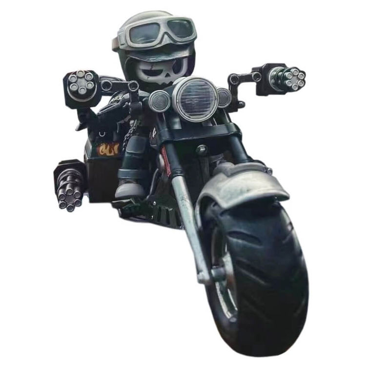 Mr. Bone Speedy Motorcyclist by D.A.T. Studio