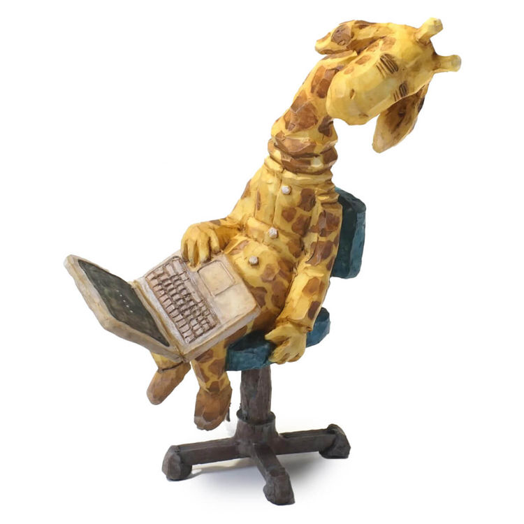 Mr. Giraffe Dreaming At Work by Mr. Giraffe