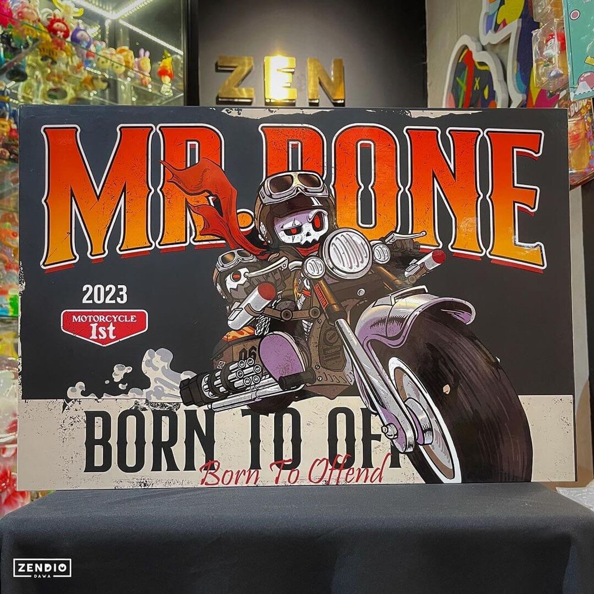 Mr Bone Motorcycle Born to Offend