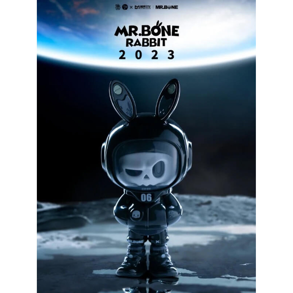Mr Bone Rabbit Black
