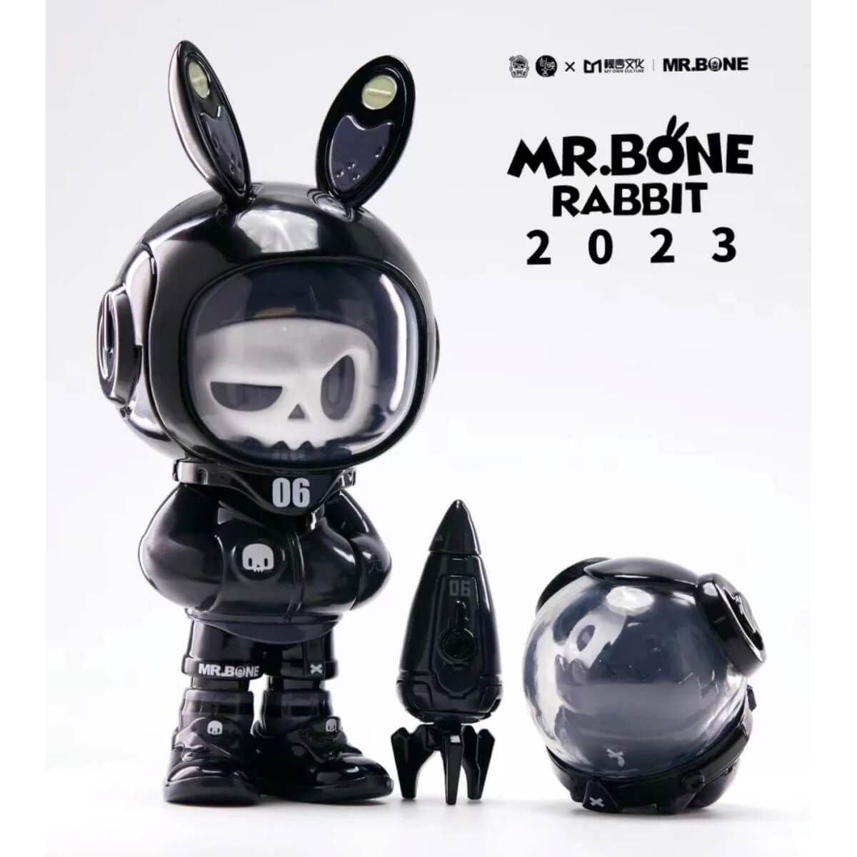 Mr Bone Rabbit Black