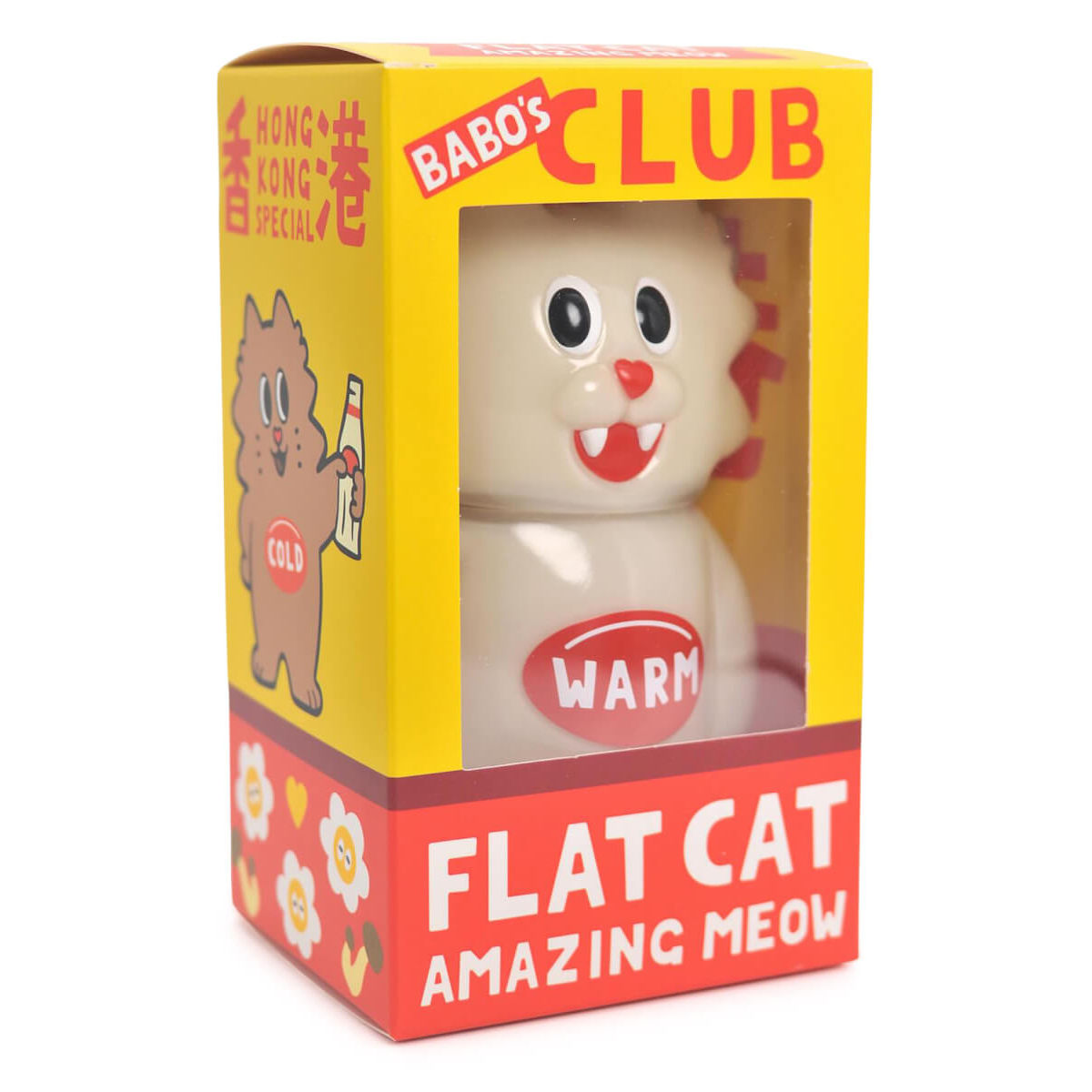 Mr Flat Cat Soy Milk Warm