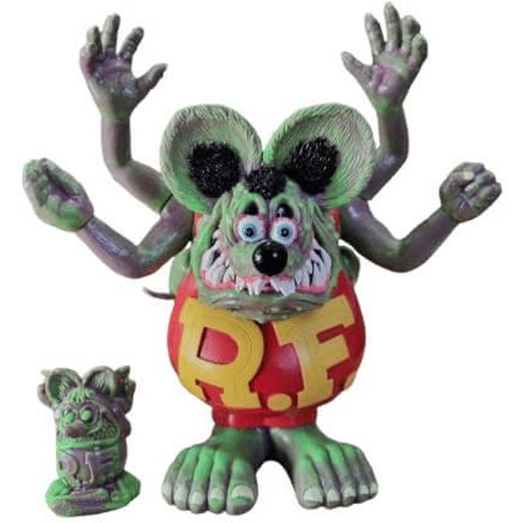 MxMxM : Asura Rat Fink "GRxPU marbled OG" with mini by Ed 'Big Daddy' Roth