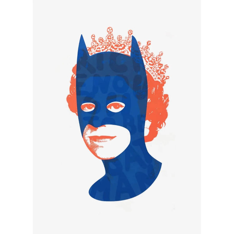 Neon Blue and Orange A3 edition by Heath Kane