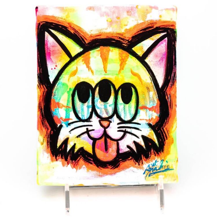Neon Calmcat by Art Junkie (Shinichiro AJ Kato)