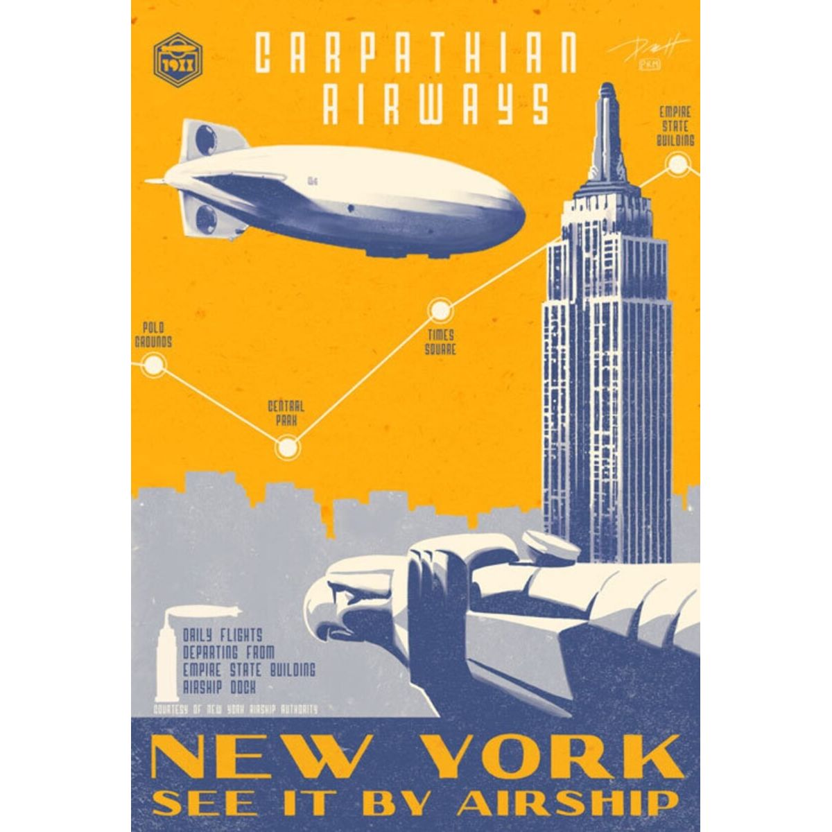 New York By Airship