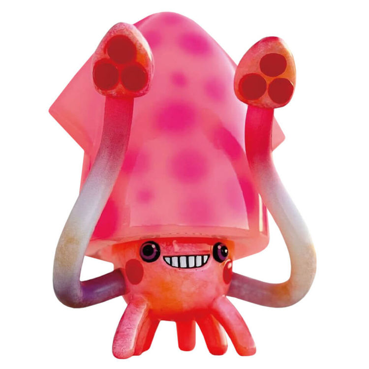 Night Glow Red Ball Ball Squid by 78JO (Sunny Tam)