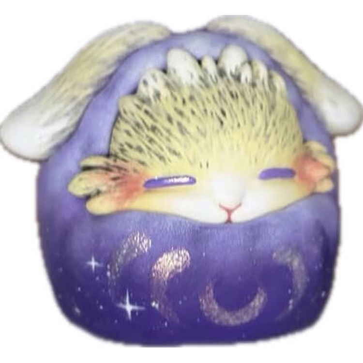 Night Night Raby Daruma (hand-painted) by Yoyo Yeung