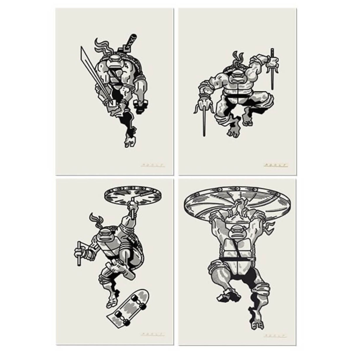 Ninja Turtles 29 x 42 cm - White