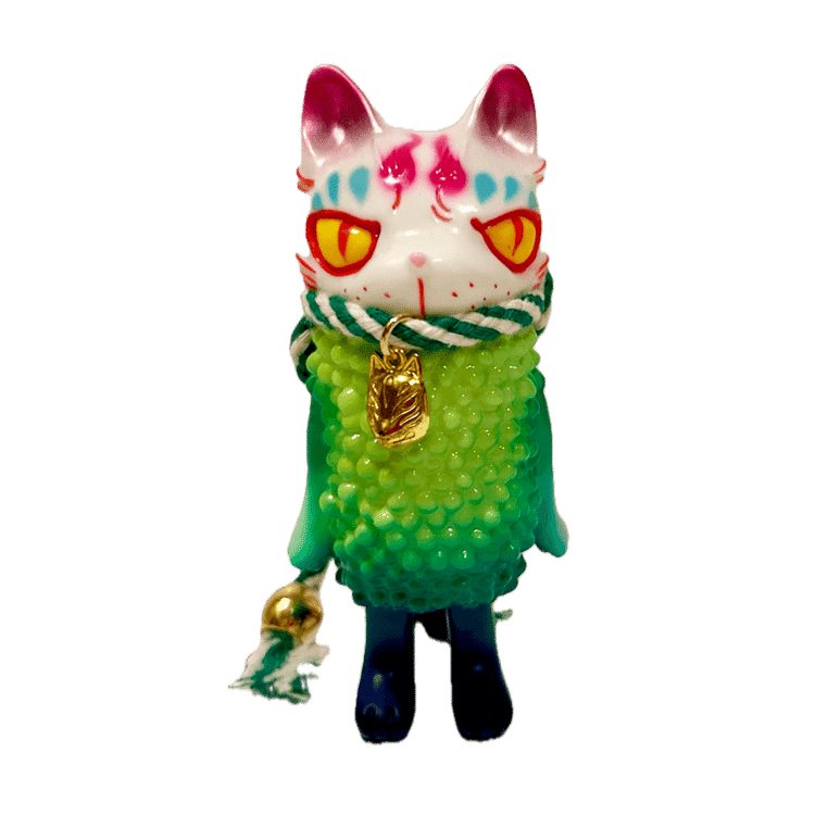 No. 95 Ghost Cat Green by Yasu Ebineko