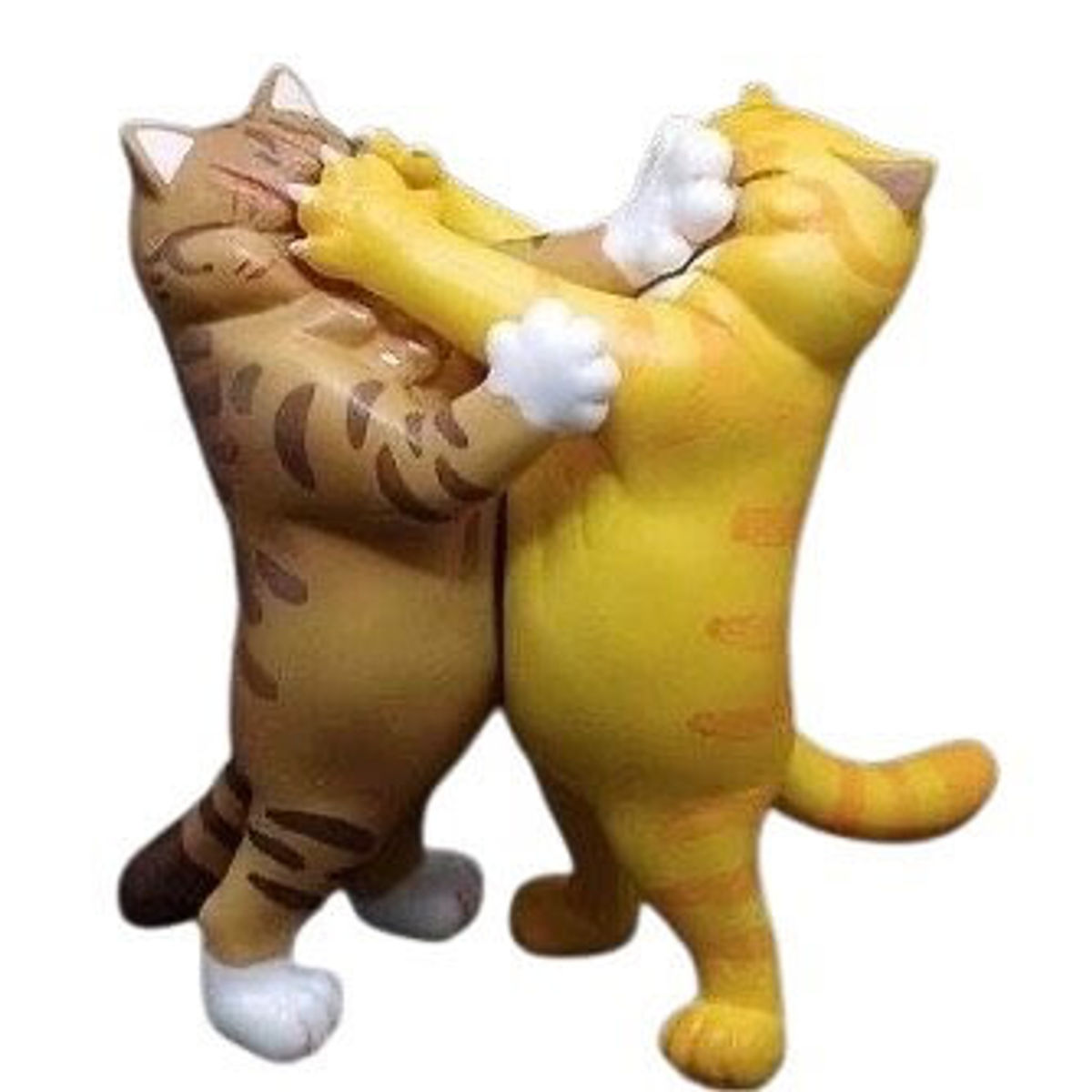 No Fists, No Friends: Fighting Cats Resin