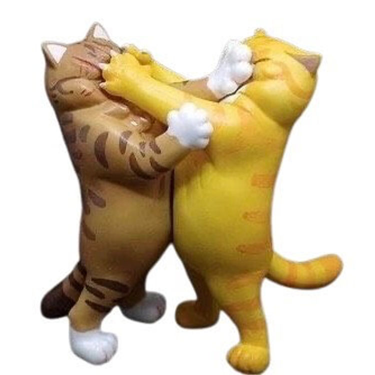 No Fists, No Friends: Fighting Cats Resin by PiaoOOOo
