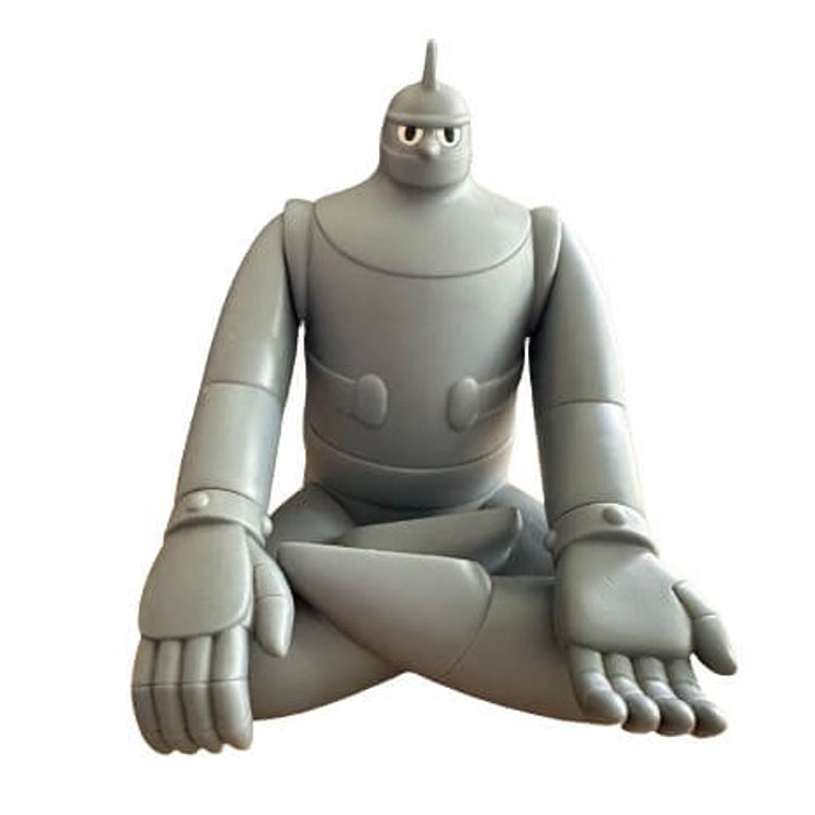 Nostalgic Heroes Oseibo department store Vinyl Piggy Bank Tetsujin 28 Agura Pose Grey 140mm by Nostalgic Heroes