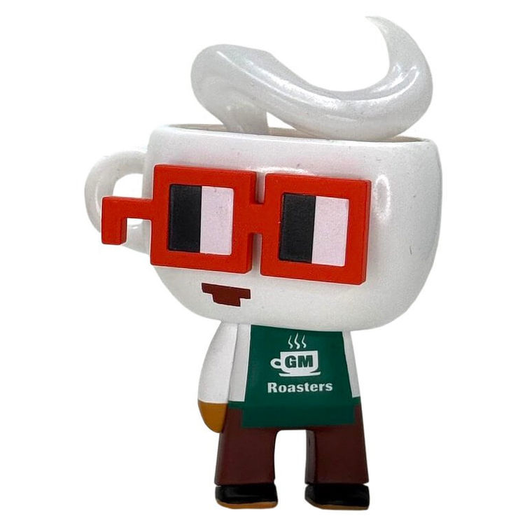 Nouns Barista White Green by Klim Kozinevich