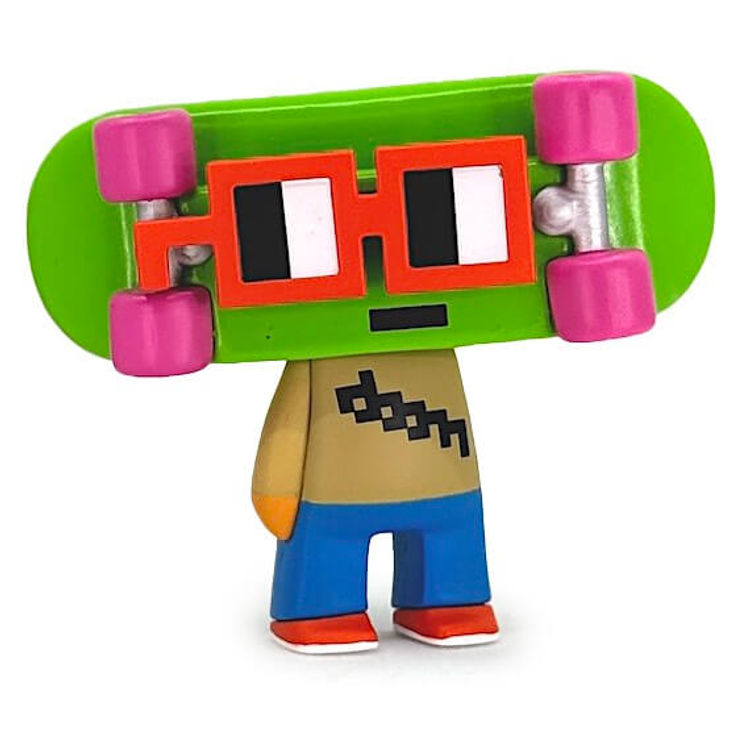 Nouns Skateboarder Green by Klim Kozinevich