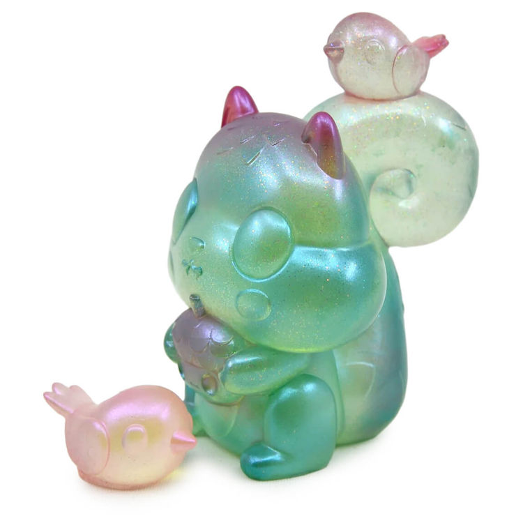 Nuts Teal Pink Sparkle by Jeremiah Ketner