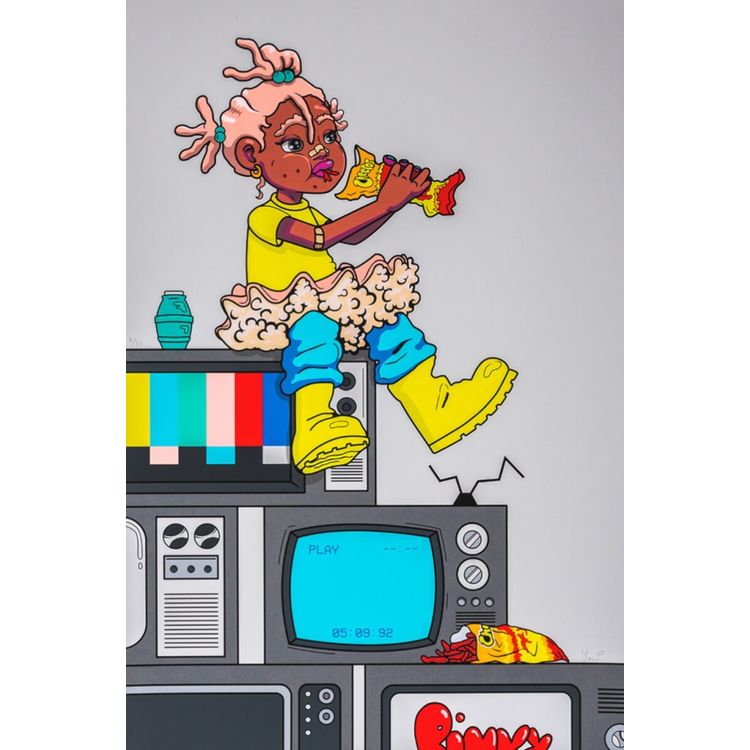 ON COLORED TV by Bianca Pastel