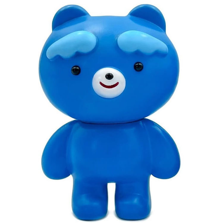 Ocean Blue Standing Meneki-neko Sobi Kun by Seo Miji