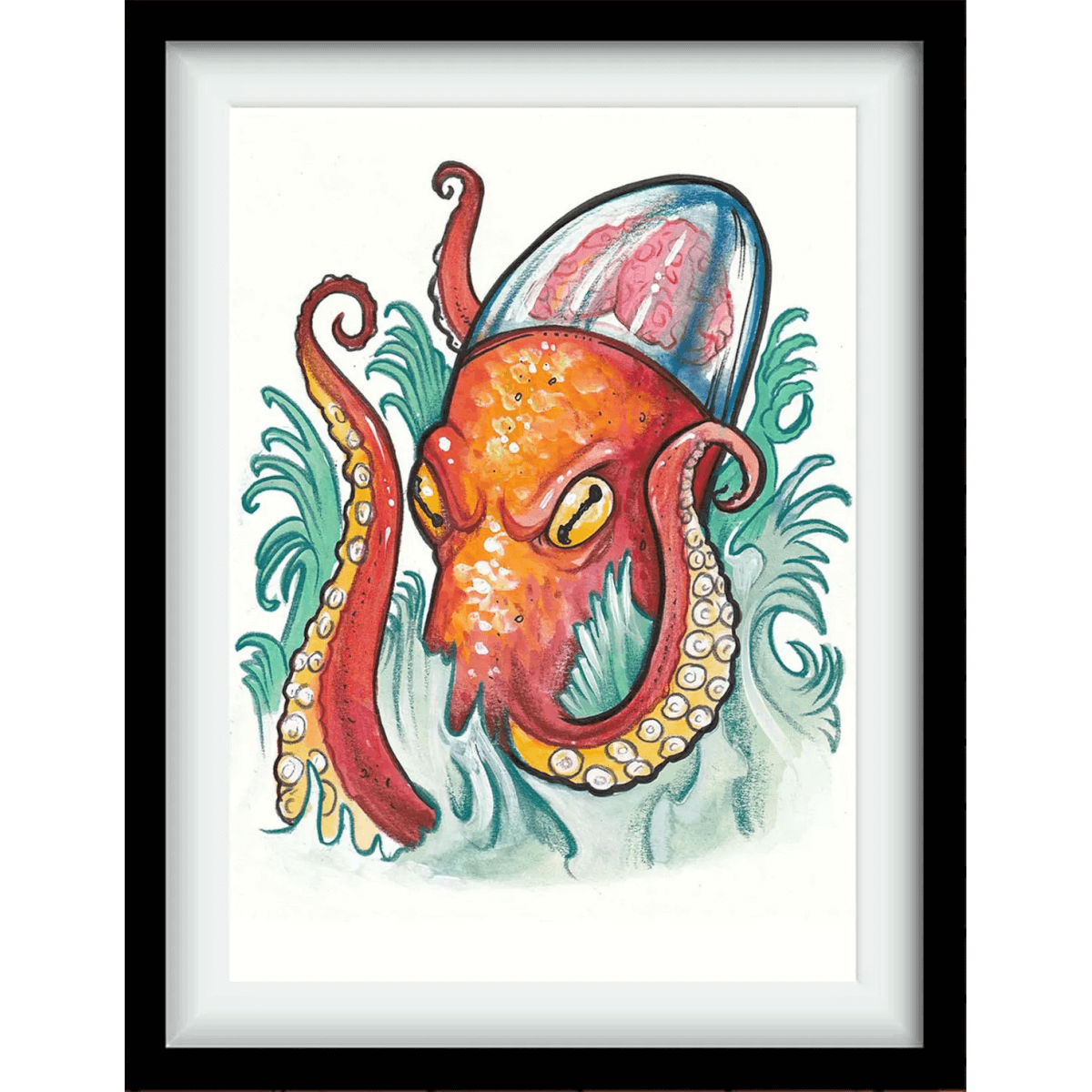 Octo Brainiac Watercolor