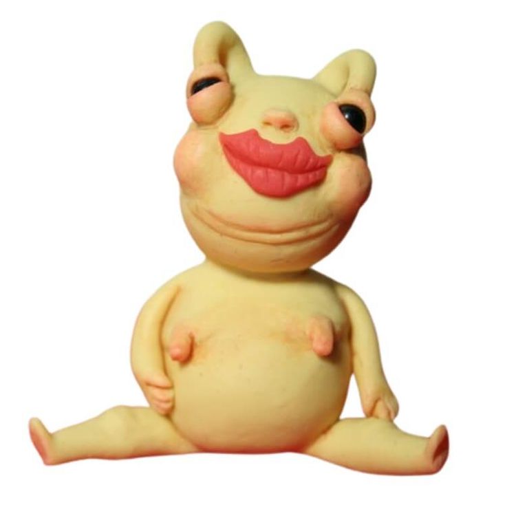 Ojima Yellow Miniature Clay Sculpture by Pookiki Studio (Chanel Rapiz)