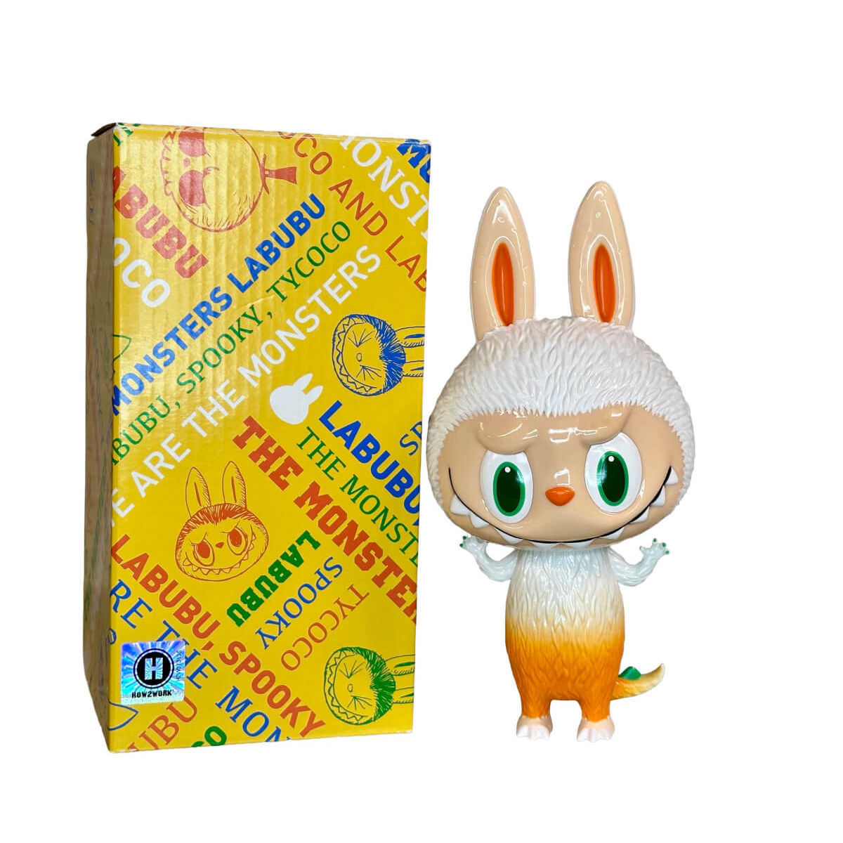 7" Large Zimomo White/Orange