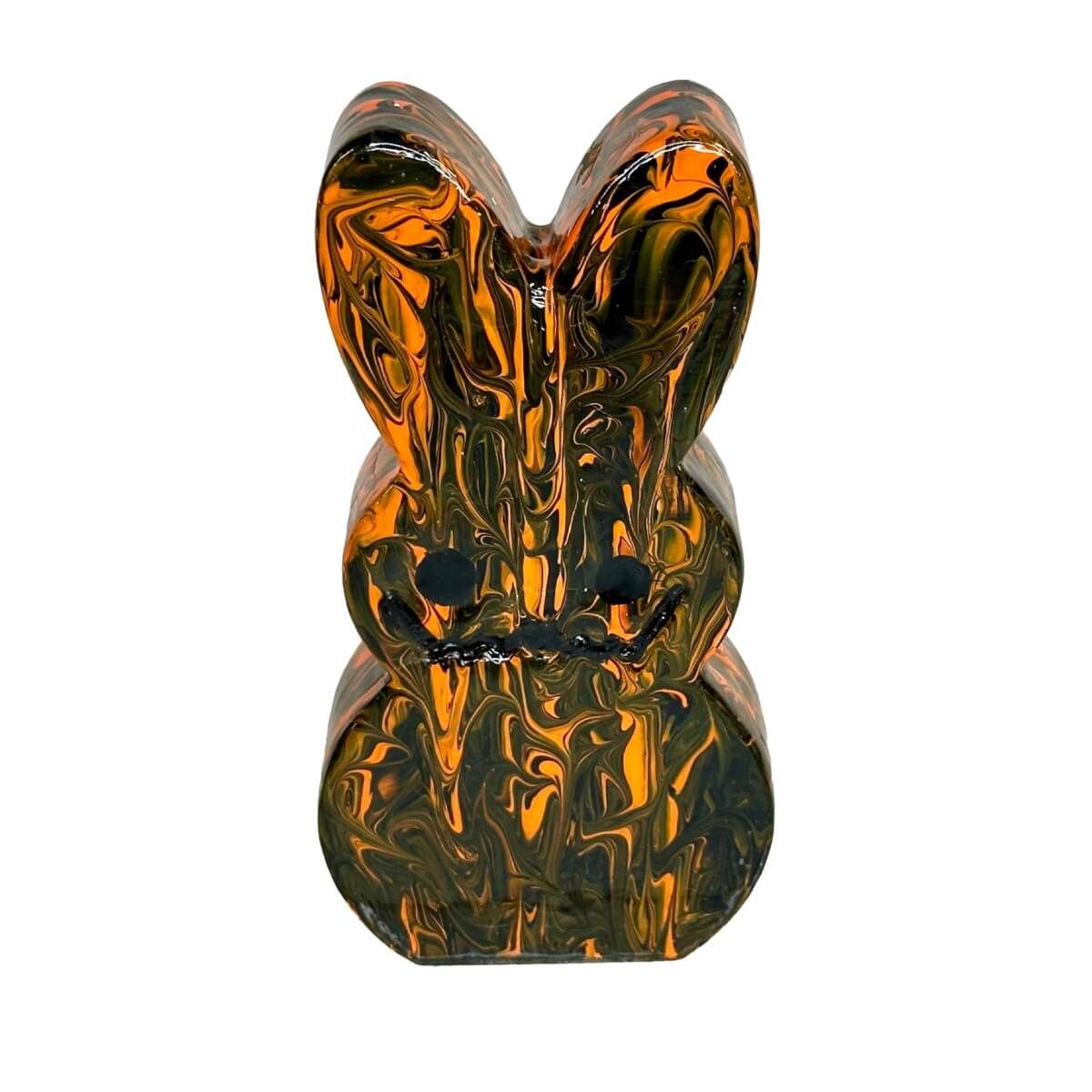 Large Swirl Bunny Rotty Black/Orange