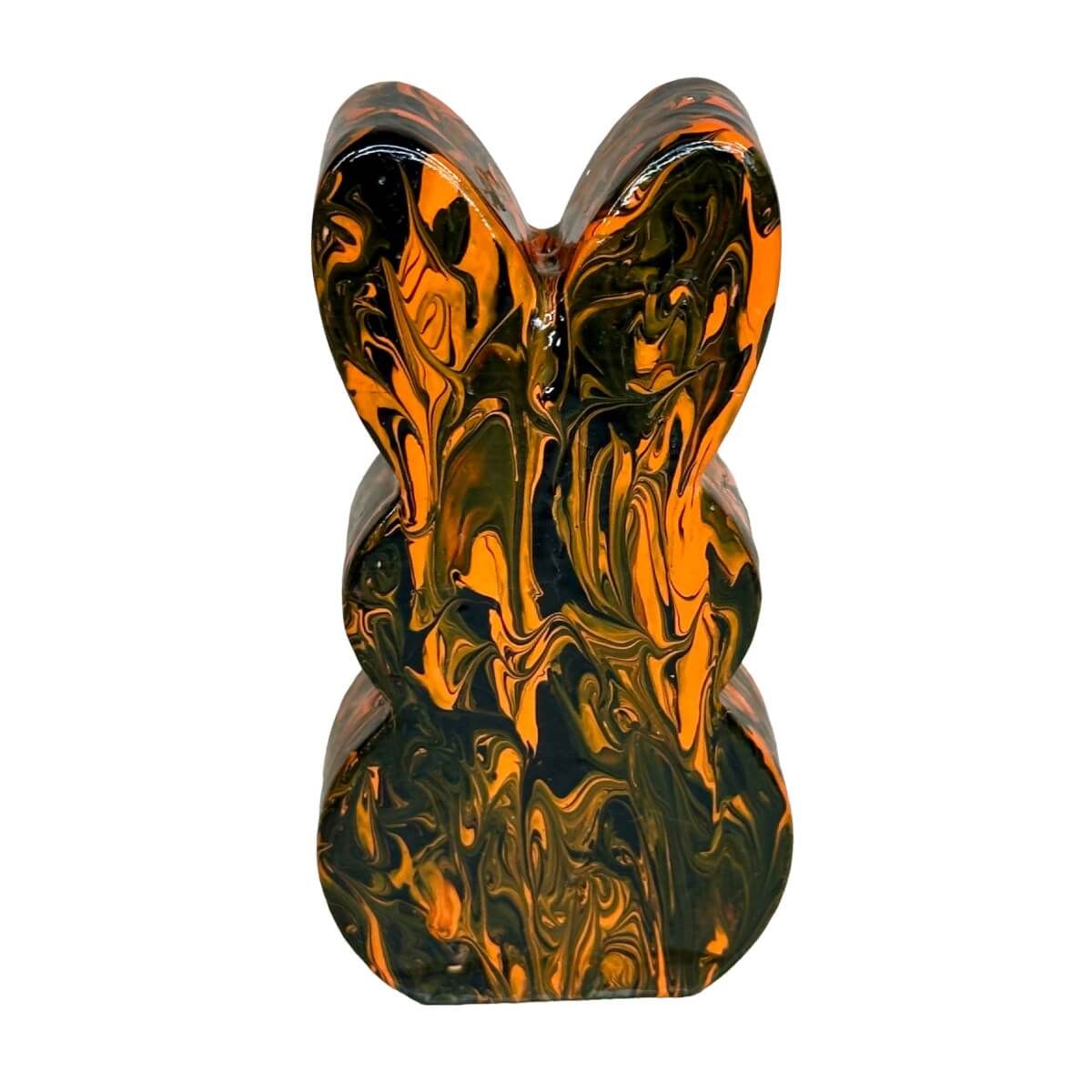 Large Swirl Bunny Rotty Black/Orange
