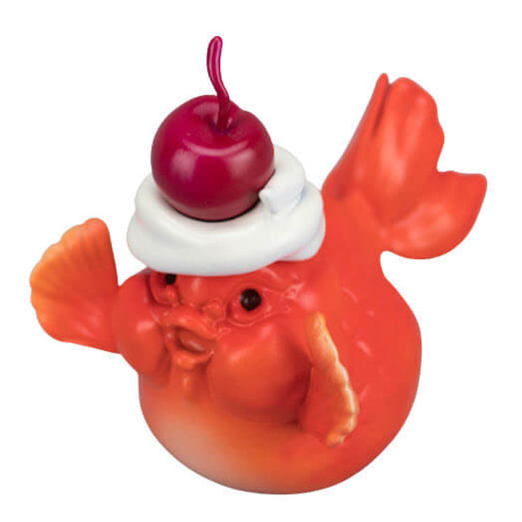 Orange Cherry Topped Ranchu by Ebb N Flow Design