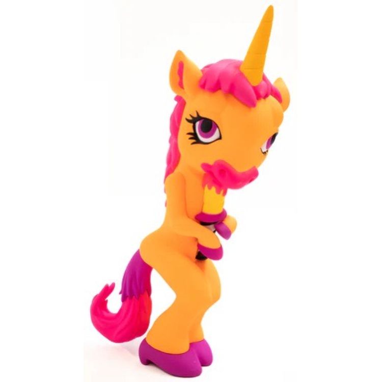 Orange Forlorn Unicorn by Ron English