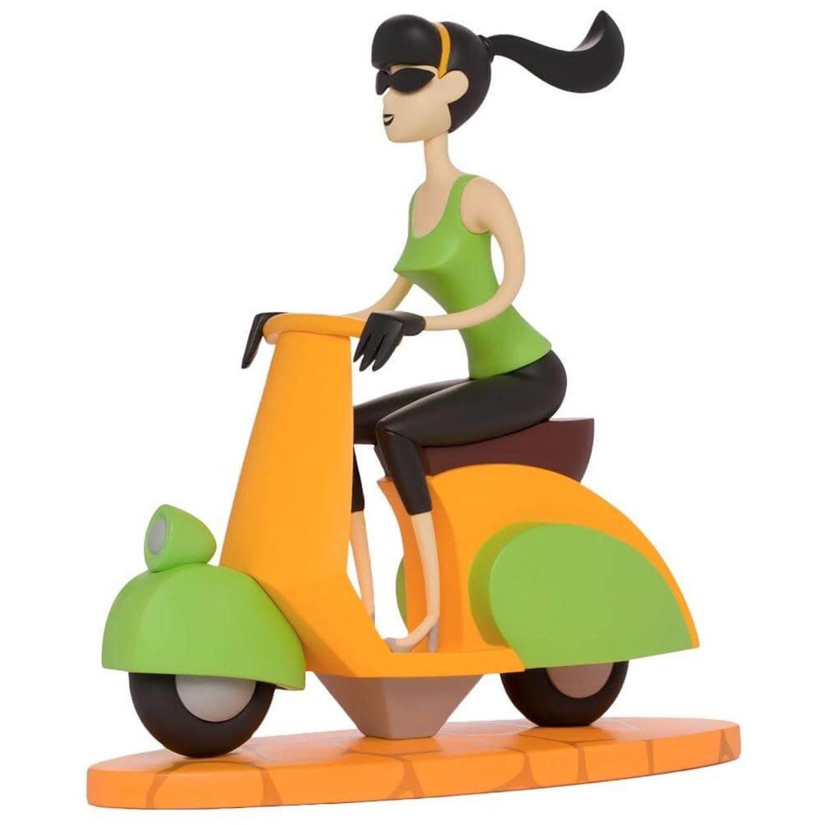 Orange Scooter Girl