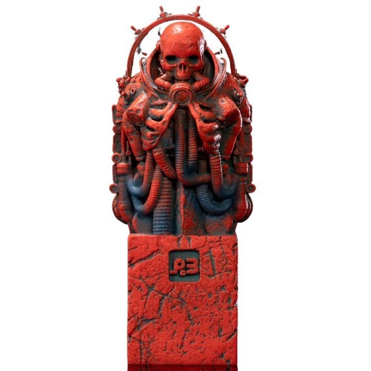 Orange Teal : The Statue by Pascal Blanché
