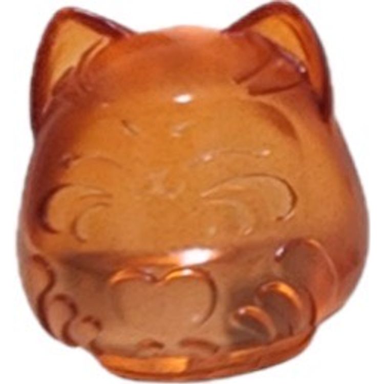 Orange Translucent Mini Darumiau by Jenny Cherry