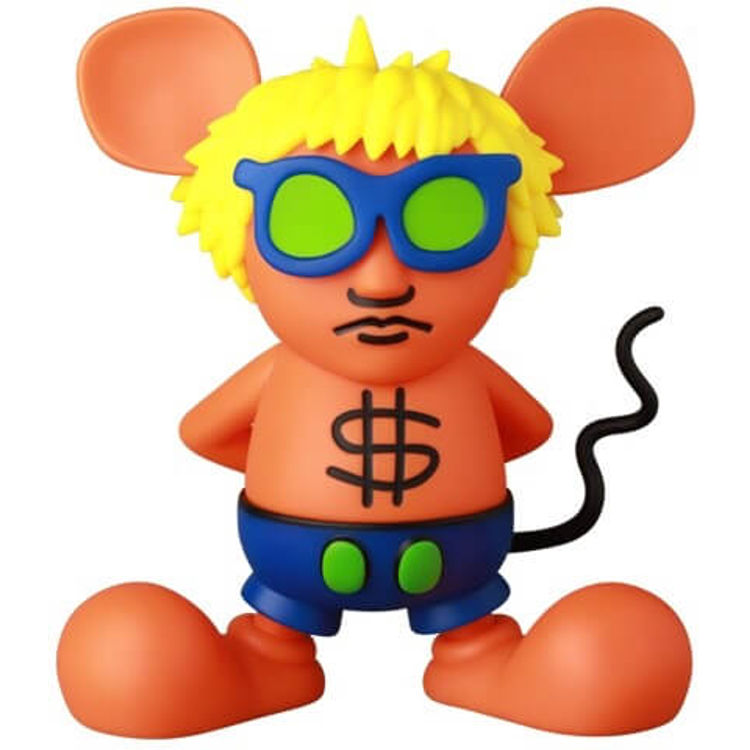 Orange $ Andy Mouse by Keith Haring