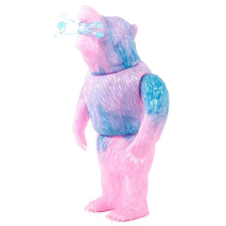 PINK + BLUE + CLEAR DOUBLE POUR GLITTER MARBLED KESAGAKE by Rampage Toys (Jon Malmstedt)