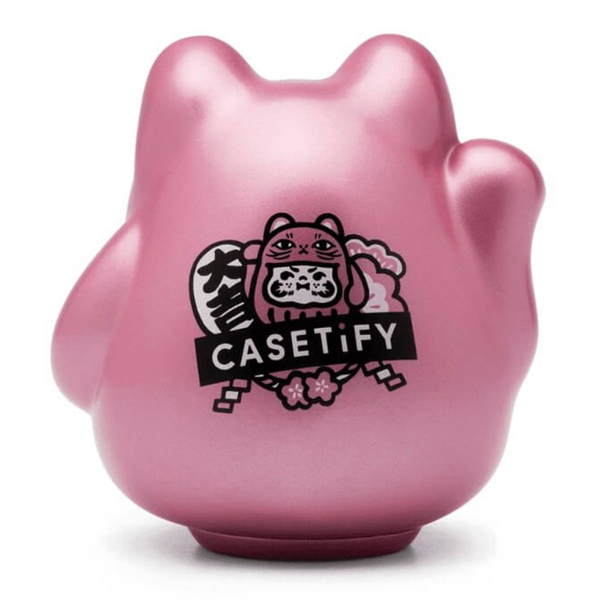 PP Monster Casetify Lucky Kitten Daruma Metallic Pink