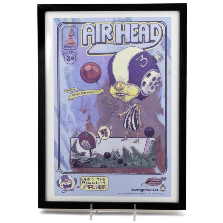 PU – Air Head (Comic Book Cover) Print by kEda Gomes