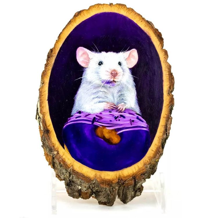 PU – Purple Doughnut Thief by Diana Teeter