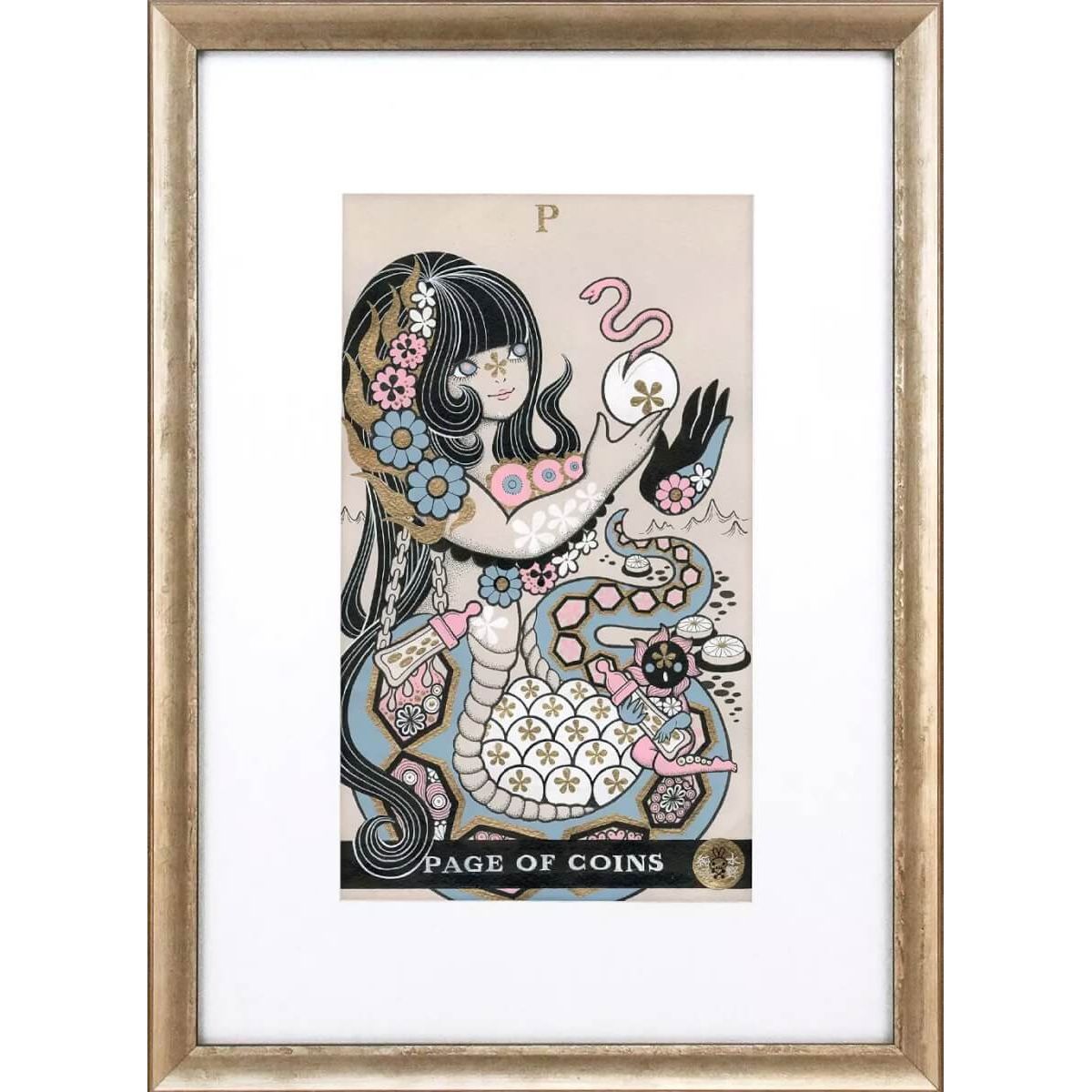 Page of Coins: Snake Mother