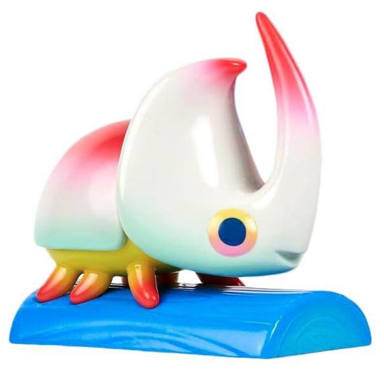 Peach Mist Rhino Beetle by Christopher Lee