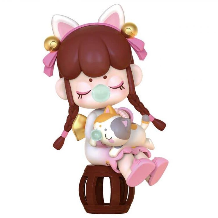 Nanci Petting the Cat by Rolife